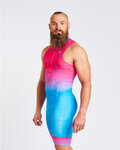 HOLOKOLO Kombinezon kolarski - SNIPP - różowy/turkusowy