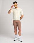 HOLOKOLO Koszulka kolarska z krótkim rękawem - ELEVATE - kość słoniowa