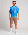 HOLOKOLO Koszulka kolarska z krótkim rękawem - RUSTLE - niebieski