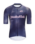 HOLOKOLO Koszulka kolarska z krótkim rękawem - TEAM SPIRIT - antracyt/fioletowy