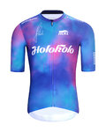 HOLOKOLO Koszulka kolarska z krótkim rękawem - TEAM SPIRIT - niebieski/kolorowy