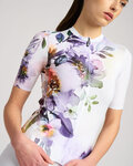RIVANELLE Koszulka kolarska z krótkim rękawem - FLOWERY LADY - biały/kolorowy
