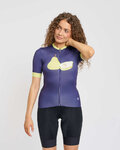 RIVANELLE Koszulka kolarska z krótkim rękawem - FRUIT LADY - niebieski/jasnozielony
