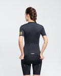 RIVANELLE Koszulka kolarska z krótkim rękawem - VICTORIOUS GOLD LADY - czarny