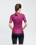 RIVANELLE Koszulka kolarska z krótkim rękawem - VICTORIOUS GOLD LADY - bordowy