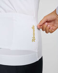 RIVANELLE Letnia koszulka kolarska z długim rękawem - VICTORIOUS GOLD ELITE LADY - biały