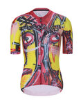 RIVANELLE Koszulka kolarska z krótkim rękawem - FURIOSO - czerwony/żółty