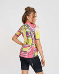 RIVANELLE Koszulka kolarska z krótkim rękawem - FURIOSO - czerwony/żółty