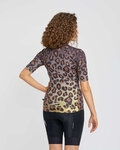 RIVANELLE Koszulka kolarska z krótkim rękawem - WILDCAT - brązowy/czarny