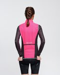 RIVANELLE Kamizelka kolarska - WIND/RAIN LADY - różowy