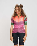 RIVANELLE Koszulka kolarska z krótkim rękawem - SERENITY - fioletowy/czerwony