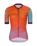 RIVANELLE Koszulka kolarska z krótkim rękawem - LESS TALK - czerwony/kolorowy