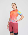 RIVANELLE Koszulka kolarska z krótkim rękawem - LESS TALK - czerwony/kolorowy