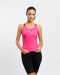 RIVANELLE Koszulka kolarska bez rękawów - SPARK ELITE - różowy/czarny