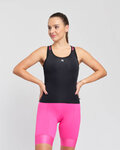 RIVANELLE Koszulka kolarska bez rękawów - SPARK ELITE - czarny/różowy