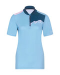 RIVANELLE Koszulka kolarska z krótkim rękawem - ADVENTURE - niebieski