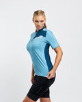 RIVANELLE Koszulka kolarska z krótkim rękawem - ADVENTURE - niebieski