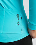RIVANELLE Zimowa koszulka kolarska z długim rękawem - STARLIGHT WINTER  - turkusowy