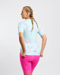 RIVANELLE Koszulka kolarska z krótkim rękawem - PASSION - niebieski/różowy
