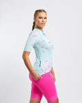 RIVANELLE Koszulka kolarska z krótkim rękawem - PASSION - niebieski/różowy