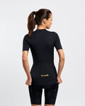 RIVANELLE Koszulka kolarska z krótkim rękawem - GLAMOR - czarny/beżowy