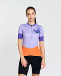 RIVANELLE Koszulka kolarska z krótkim rękawem - STALLION - niebieski/brązowy