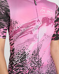 RIVANELLE Koszulka kolarska z krótkim rękawem - ROSESCAPE - fioletowy/czarny