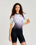 RIVANELLE Kombinezon kolarski - TEMPO - biały/czarny
