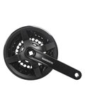 SHIMANO korby i tarcze - TOURNEY TY301 150mm 42/34/24 - czarny