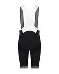 SHIMANO Krótkie spodnie kolarskie z szelkami - BREAKAWAY - czarny