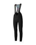 SHIMANO Długie spodnie kolarskie z szelkami - VERTEX CYC - czarny