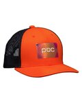 POC Czapka kolarska - ESSENTIAL MTB CAP - czarny/pomarańczowy
