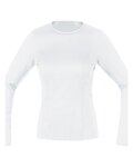 GORE Kolarska koszulka z długim rękawem - BASE LAYER - biały