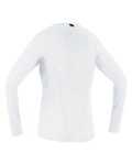 GORE Kolarska koszulka z długim rękawem - BASE LAYER - biały