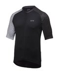 GORE Koszulka kolarska z krótkim rękawem - C5 - biały/czarny