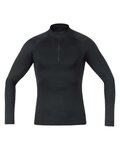 GORE Kolarska koszulka z długim rękawem - M BL THERMO TURTLENECK - czarny