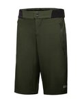 GORE Krótkie spodnie kolarskie bez szelek - C5 - zielony