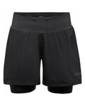 GORE Krótkie spodnie kolarskie bez szelek - R5 2IN1 - czarny
