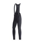 GORE Długie spodnie kolarskie z szelkami - C3 THERMO - czarny
