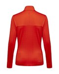 GORE Kolarska koszulka z długim rękawem - EVERYDAY THERMO 1/4-ZIP WMN - pomarańczowy