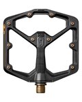 CRANKBROTHERS pedały - STAMP 11 LARGE - czarny/złoty