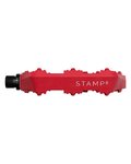CRANKBROTHERS pedały - STAMP 0 LARGE - czerwony
