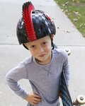 BELL Kask kolarski - SKULL HAWK - czarny/czerwony