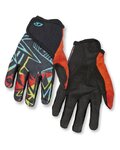 GIRO Kolarskie rękawiczki z długimi palcami - DND JR II - czarny/pomarańczowy