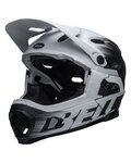 BELL Kask kolarski - SUPER DH - biały/czarny