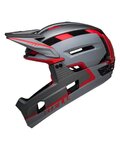 BELL Kask kolarski - SUPER AIR R SPHERICAL - szary/czerwony