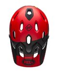 BELL Kask kolarski - SUPER DH SPHERICAL - czerwony/czarny