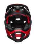 BELL Kask kolarski - SUPER DH SPHERICAL - czerwony/czarny