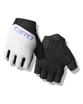 GIRO Kolarskie rękawiczki z krótkimi palcami - TESSA II GEL - biały/czarny/fioletowy/niebieski