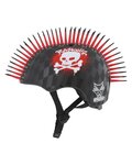BELL Kask kolarski - RASKULLZ SKULL HAWK - czarny/czerwony